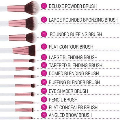 BH Cosmetics Makeup Brushes Set - 12Psc