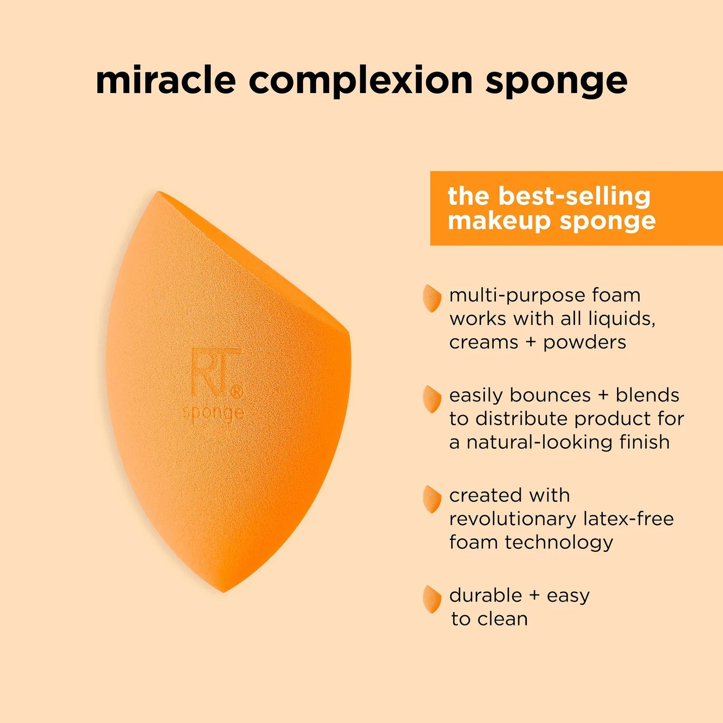 Real Techniques Miracle Complexion Sponge, 4 Count