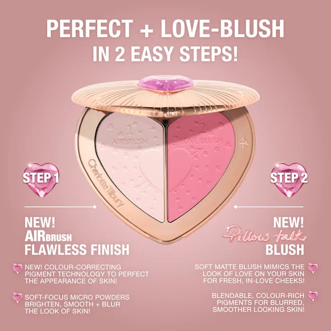 Charlotte Tilbury Pillow Talk Beauty Soulmates Blush Palette – Flawless Pink
