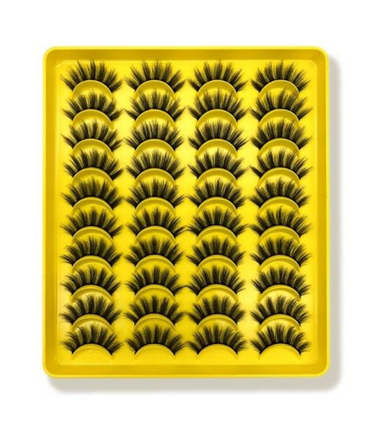 Eyelashes Thick &Curly & Fluffy – 20 Pairs