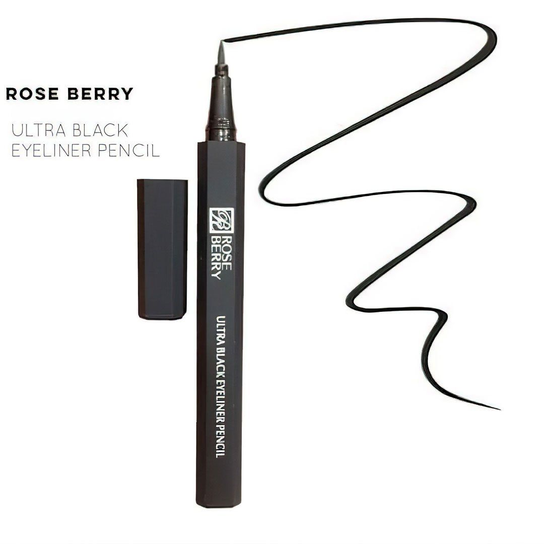 ROSE BERRY Ultra Black Eyeliner Pencil