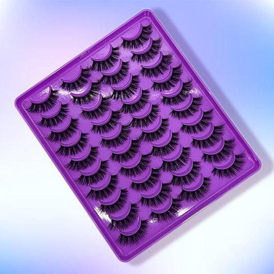 Eyelashes  Thick, Curly &Fluffy – 20 Pairs