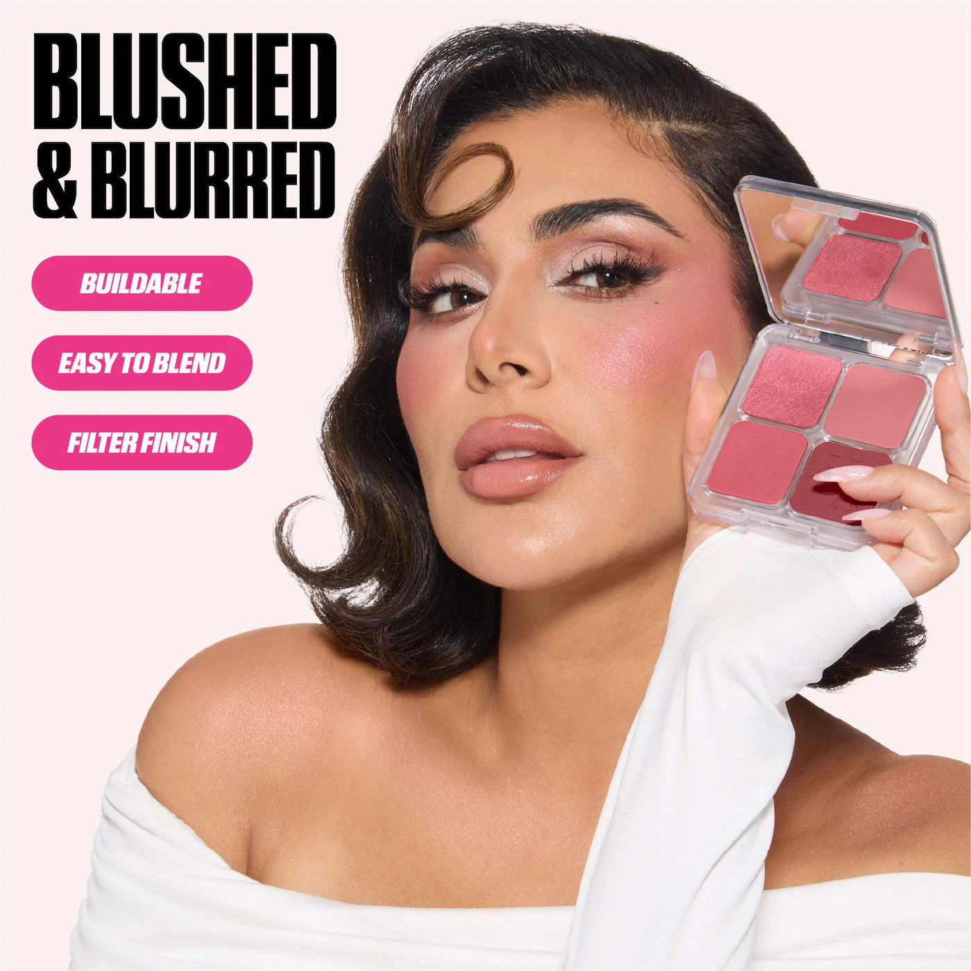 HUDA BEAUTY  Blush Filter & Blurring Palette - Rose Berry
